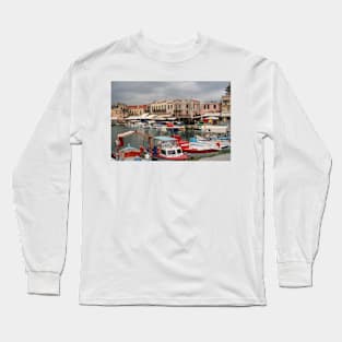 Rethymnon Harbour Long Sleeve T-Shirt